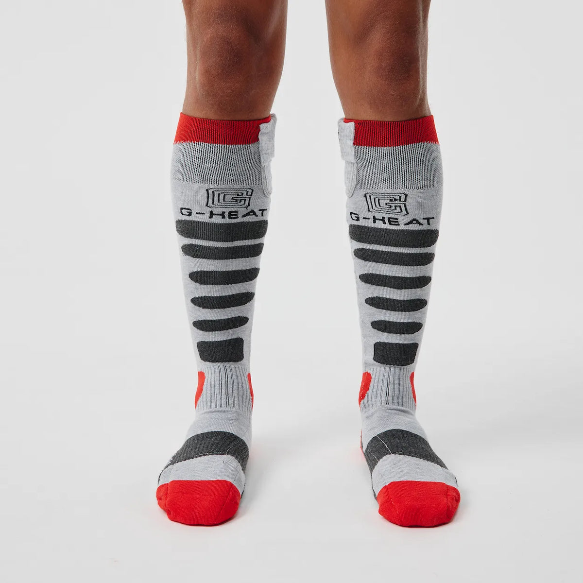 Chaussettes ski chauffantes face