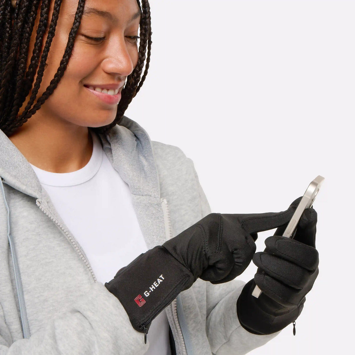 Gants light chauffants téléphone