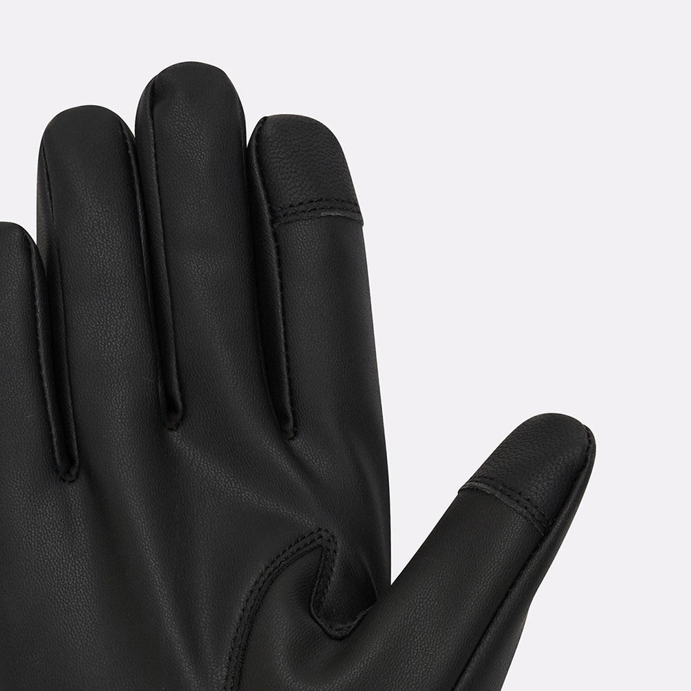 Gants MILANO chauffant femme noir zoom doigts tactiles