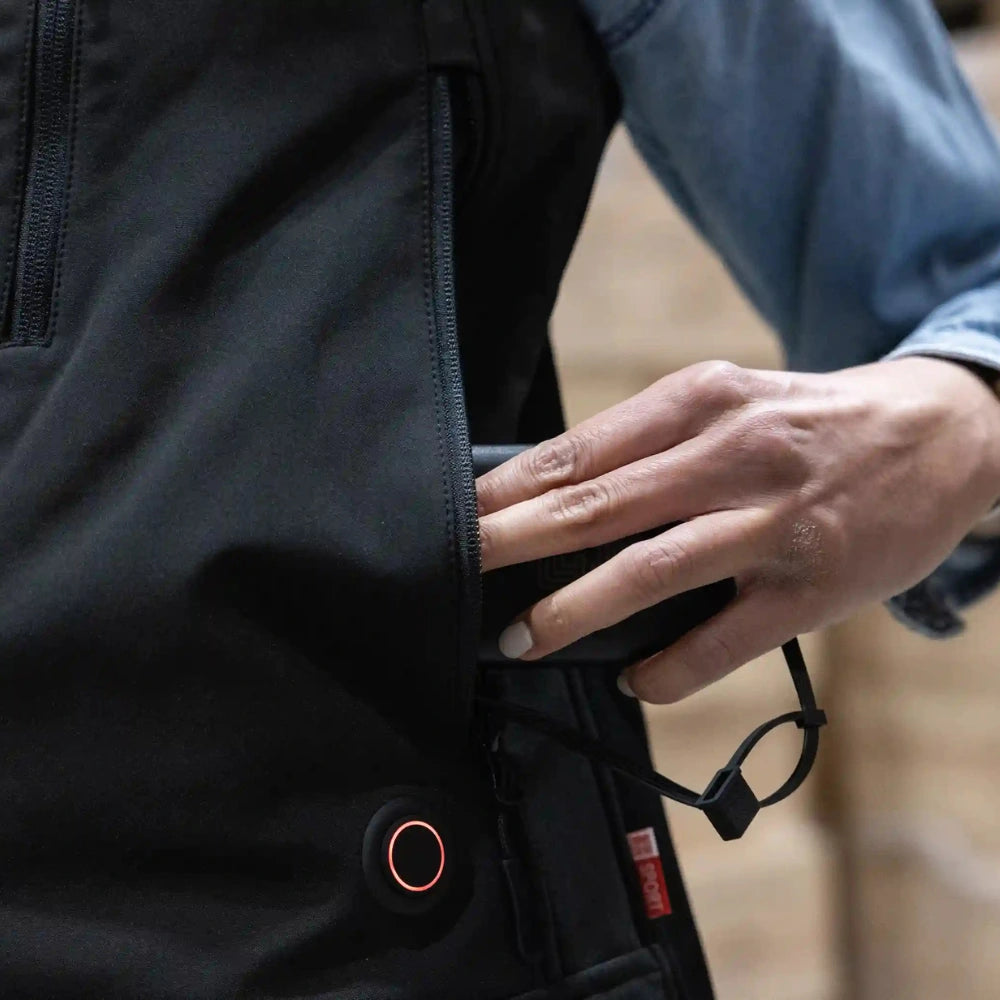 Zoom batterie doudoune chauffante