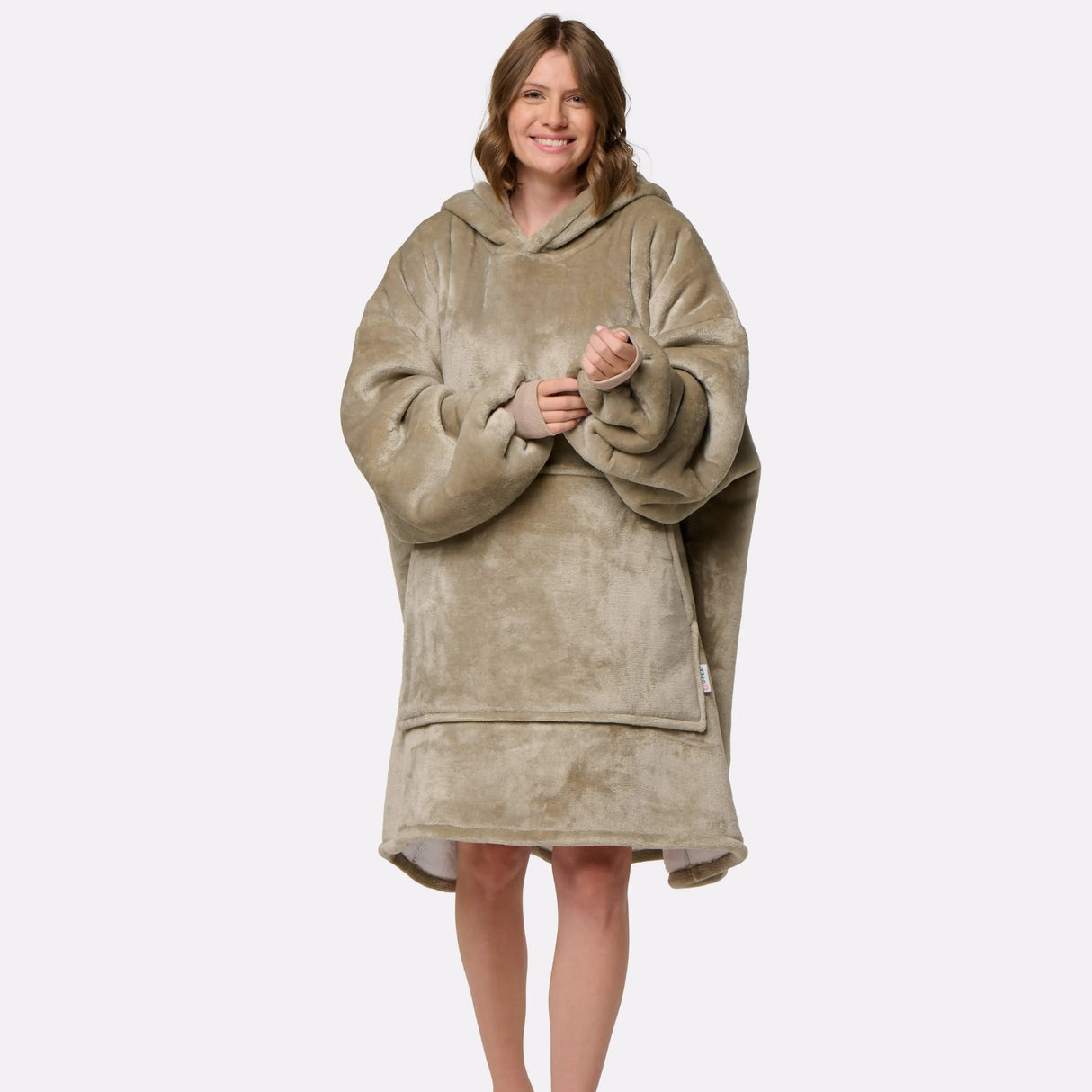 Pull plaid beige femme