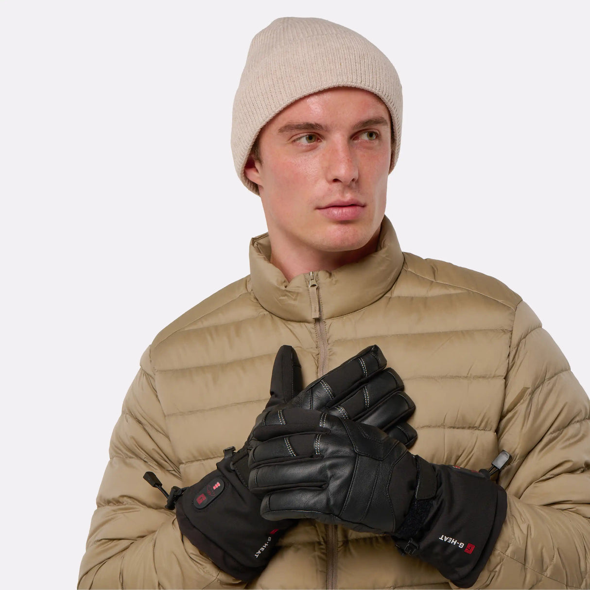 Gants de ski chauffants EVO-3 porté