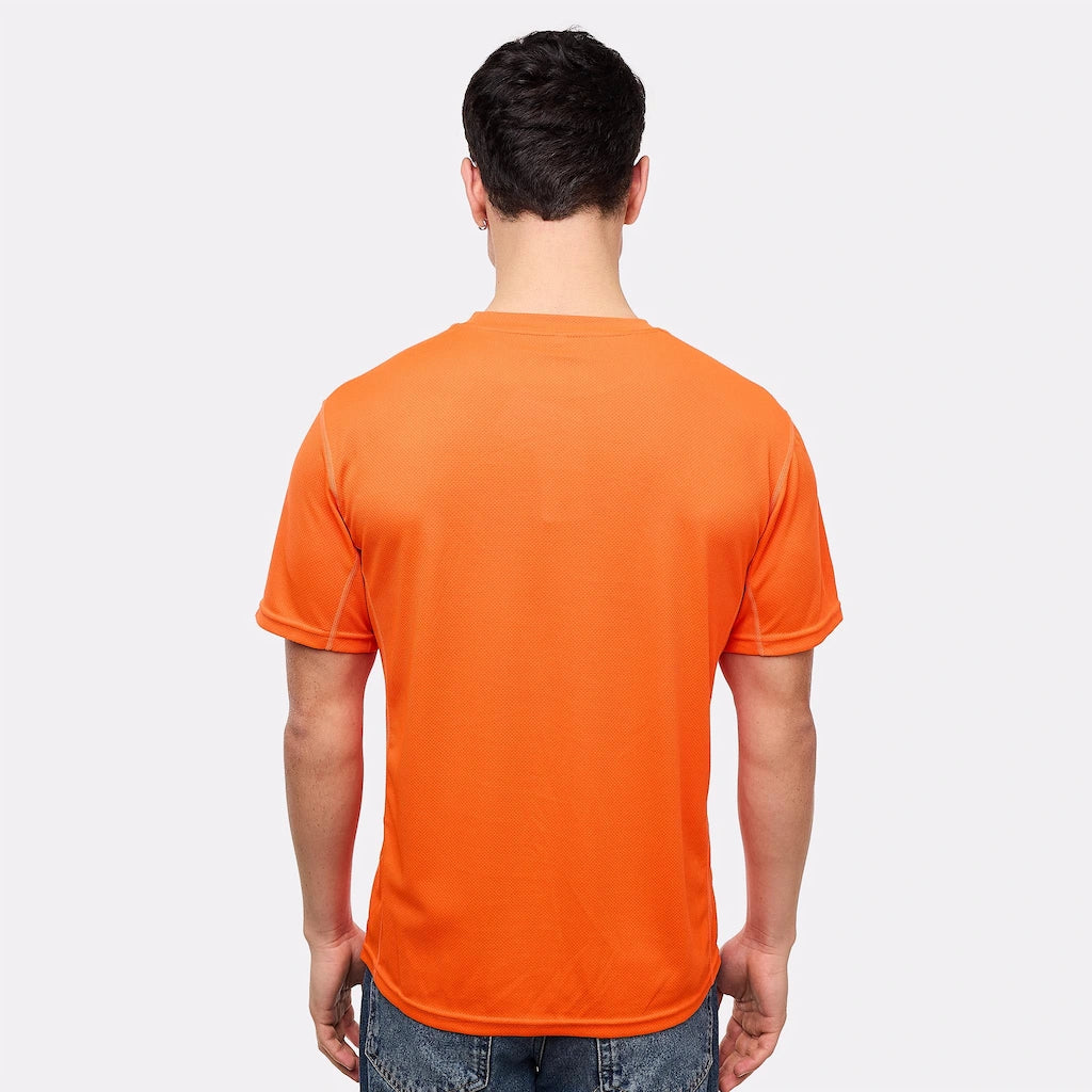 T-shirt rafraîchissant homme manches courtes orange