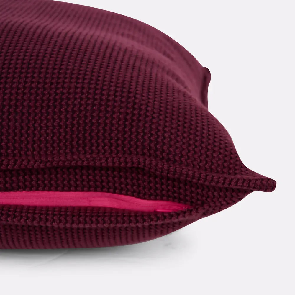 Coussin chauffant bordeaux zoom