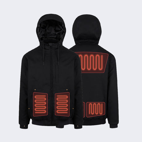 Chaqueta Calefactable Para Mujer Con Batería 16000mAh - 15 Zonas De Calor, Capucha, Ideal Para Exteriores E Invierno