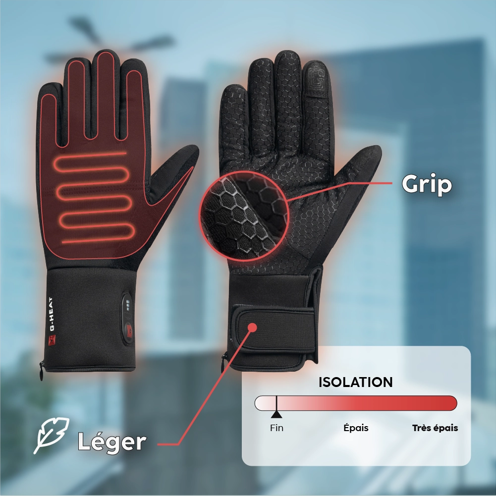 Gants chauffants fins G-Heat atouts produit