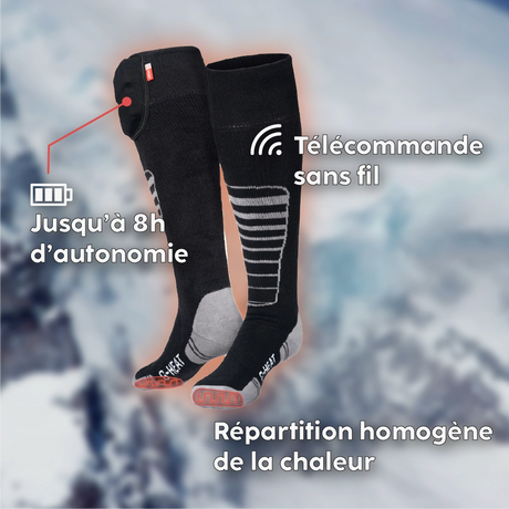 Atouts produits chaussettes chauffantes