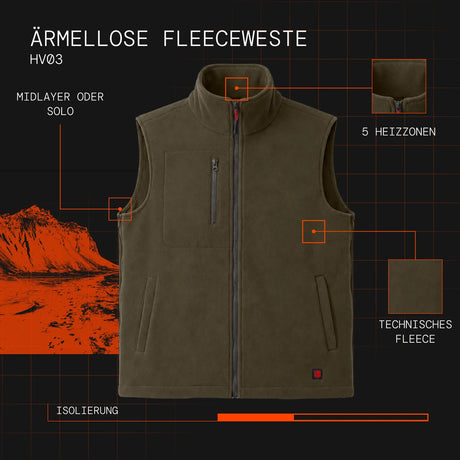 gilet polaire sans manches chauffante visuel atout de