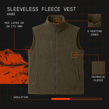 gilet polaire sans manches chauffante visuel atout en