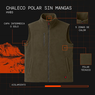 gilet polaire sans manches chauffante visuel atout es