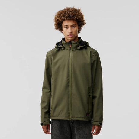 Veste softshell chauffante kaki