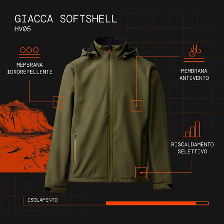 Veste softshell chauffante visuel atout it