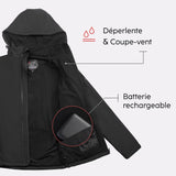 Chaqueta softshell calefactada