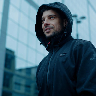 Veste de pluie chauffante