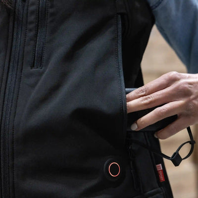 gilet softshell chauffant zoom