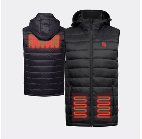 Chaqueta de plumón calefactada sin mangas EVO