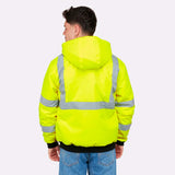 Chaqueta calefactada fluorescente