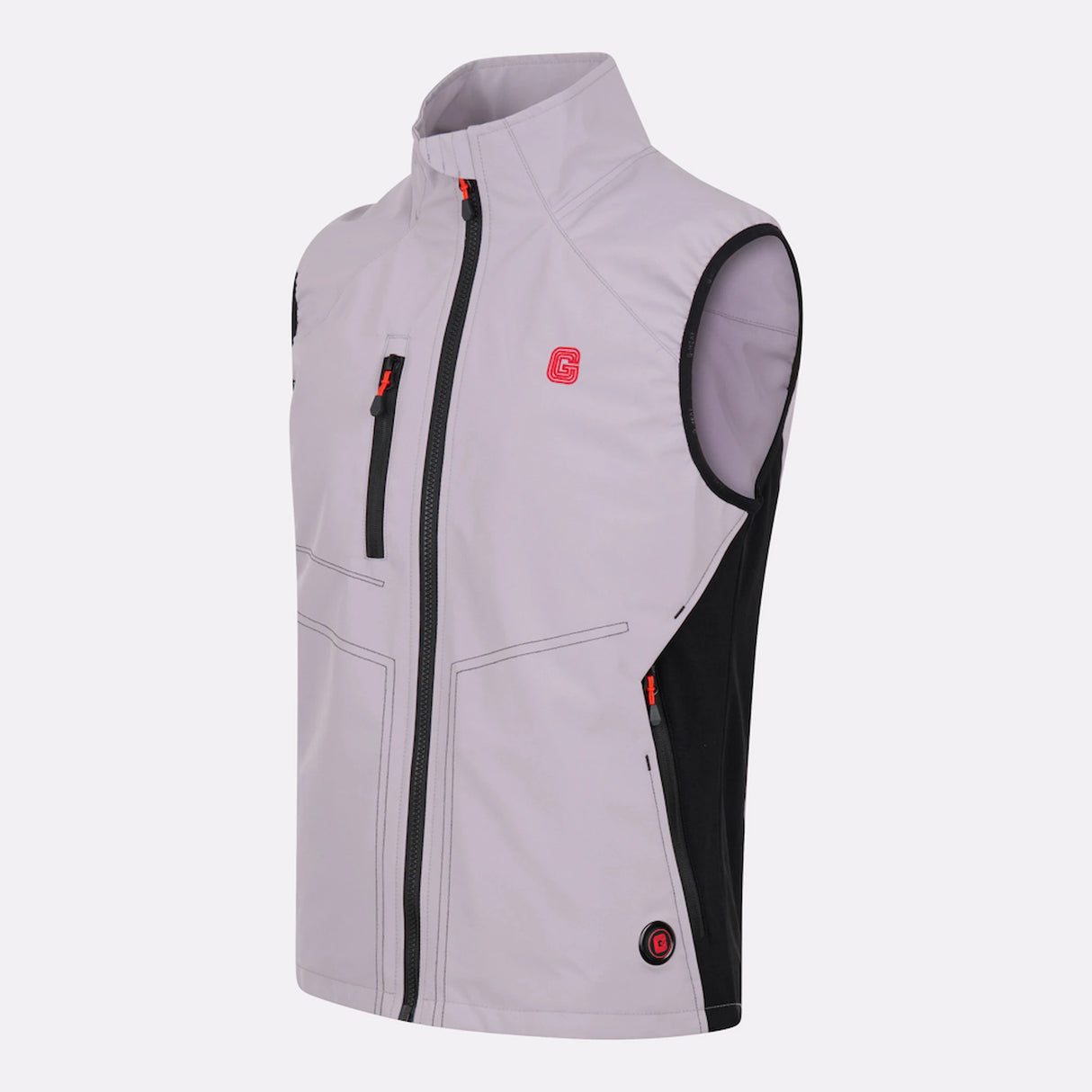Gilet chauffant sport Homme gris