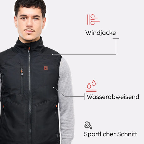 Gilet chauffant de sport atouts produit