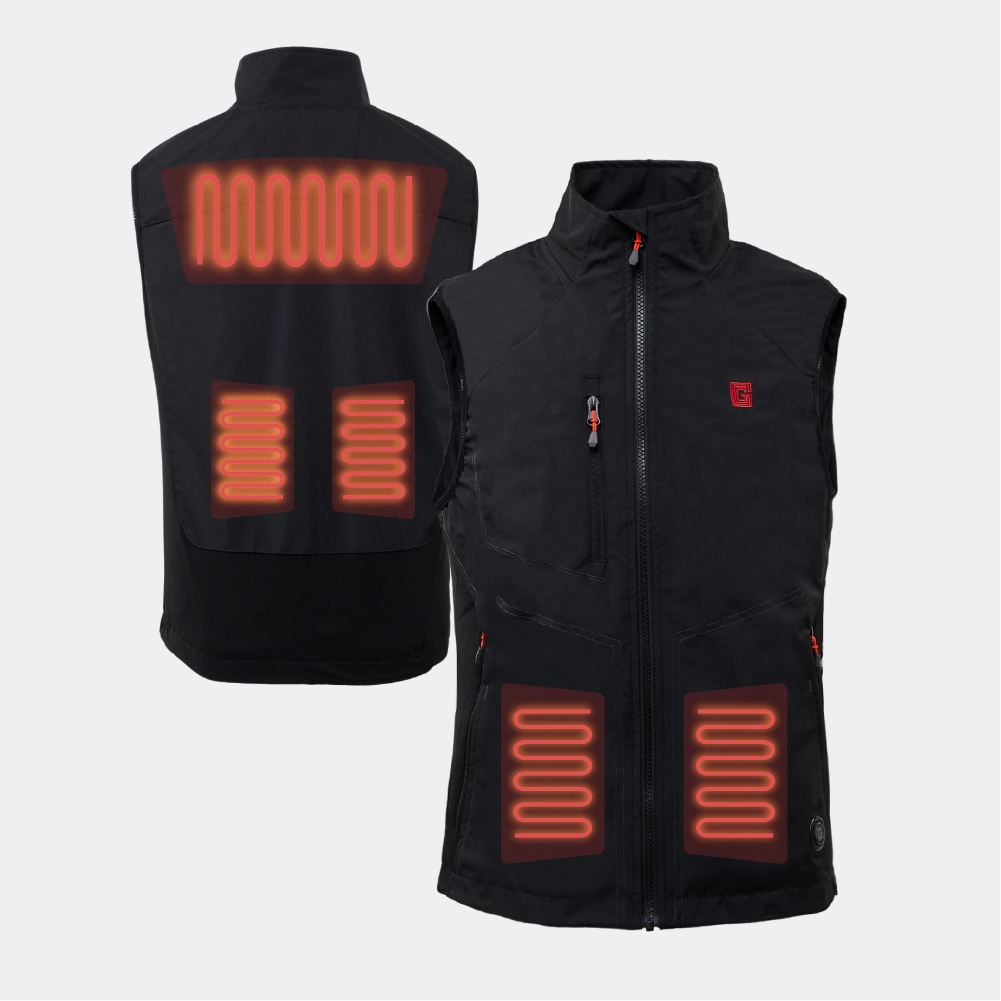 Chaleco deportivo calefactable para hombre.