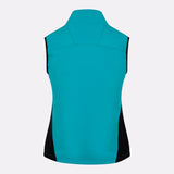 Gilet sport chauffant Femme bleu de dos
