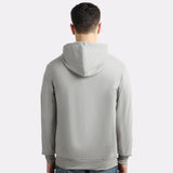Hoodie ESSENTIAL chauffant G-Heat gris homme de dos