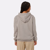 Hoodie ESSENTIAL chauffant G-Heat gris femme de dos