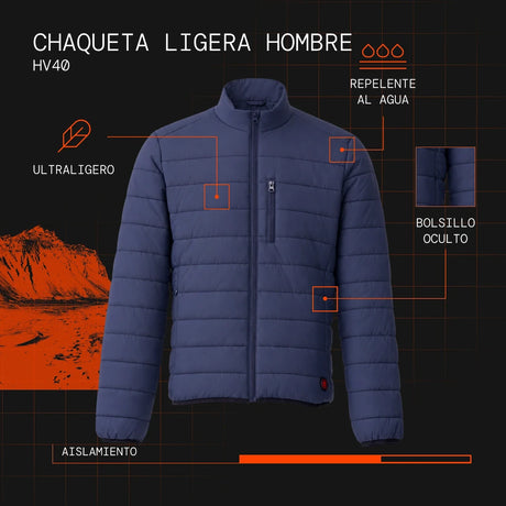 Veste light homme chauffante visuel atout es