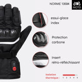 Guantes de moto calefactables RIDER