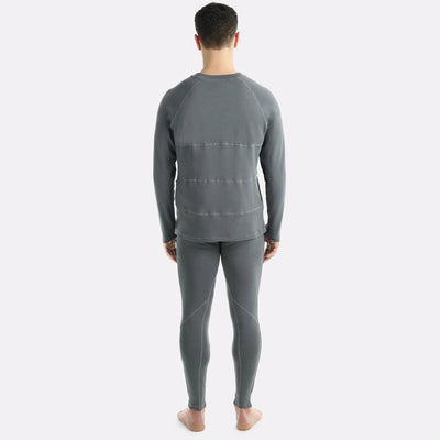 Sous vêtement ensemble t-shirt et legging chauffant gris G-Heat de dos