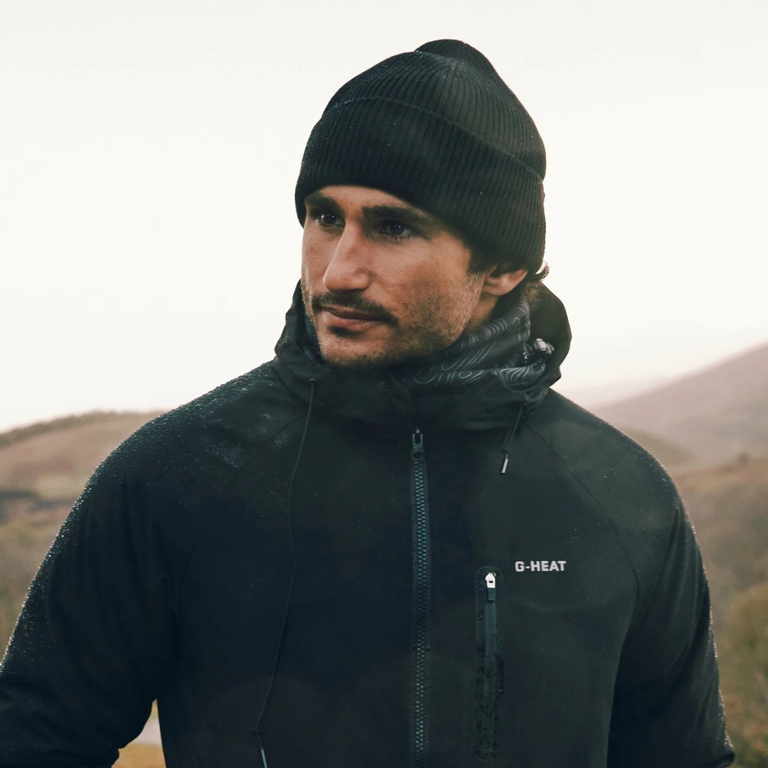 bonnet chauffant noir homme