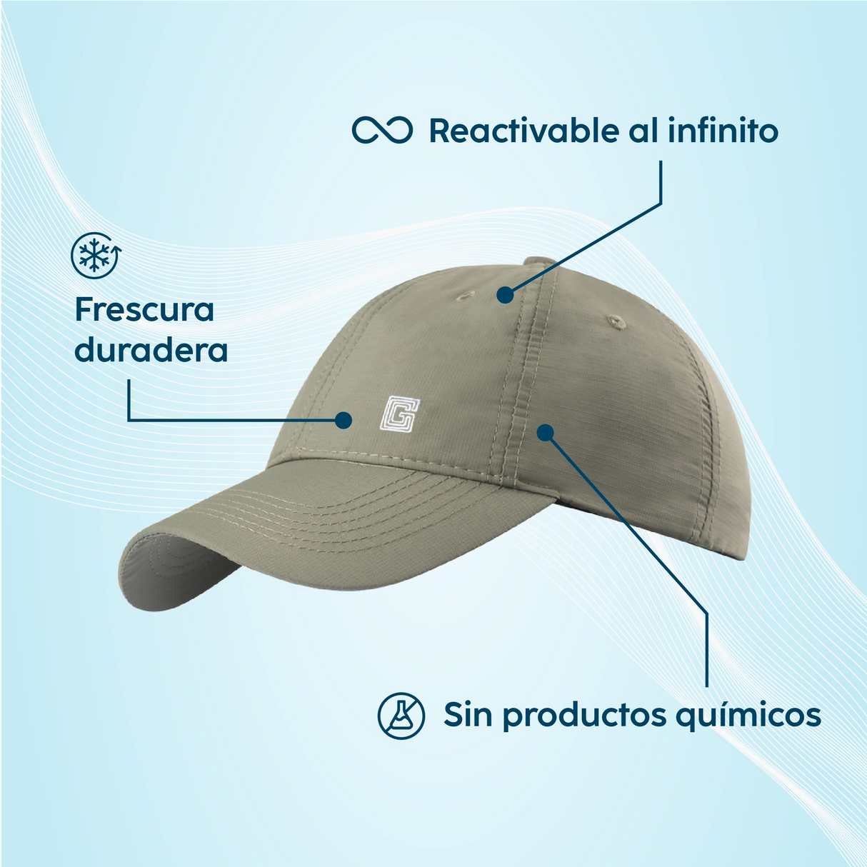 Casquette rafraîchissante atout produit