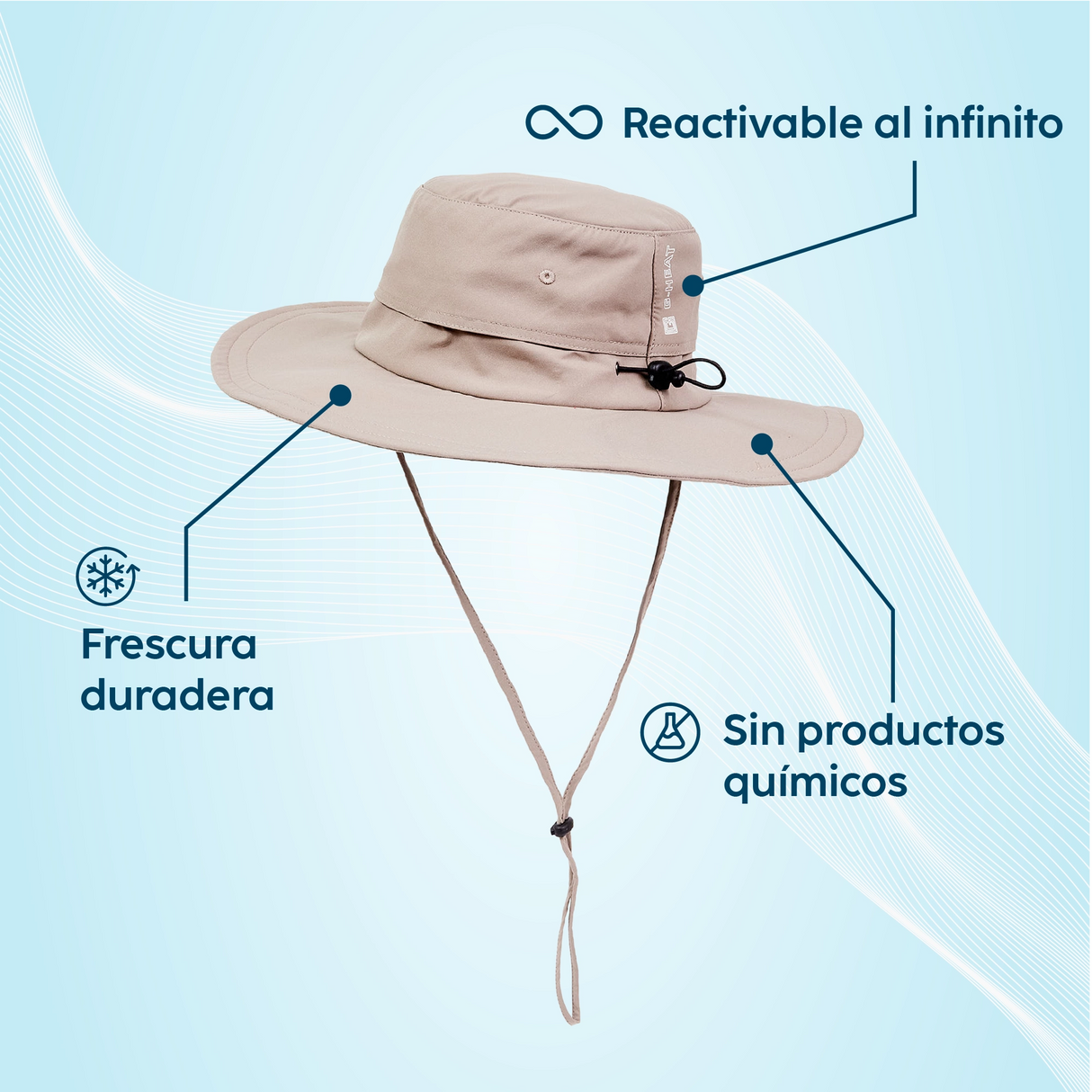 Chapeau rafraîchissant atout produit