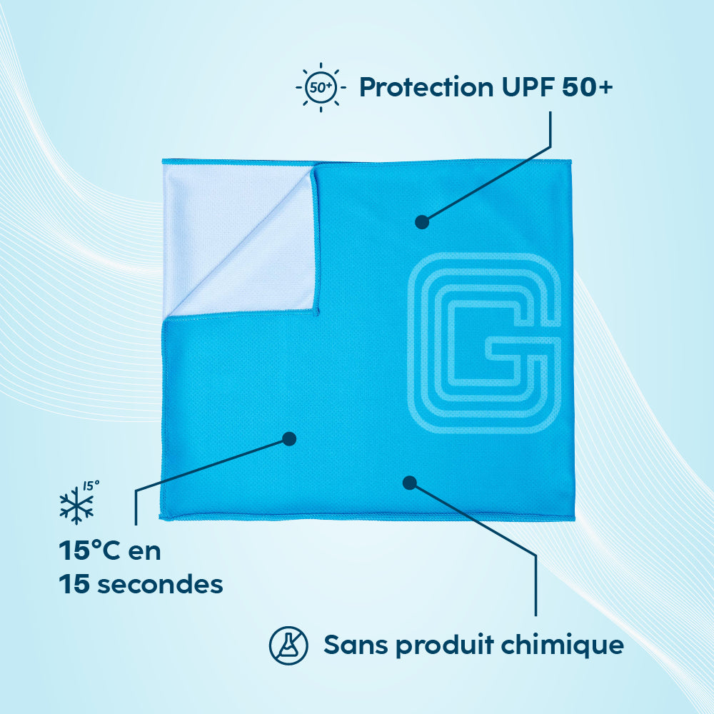 Serviettes rafraichissantes G-Heat  atouts produit