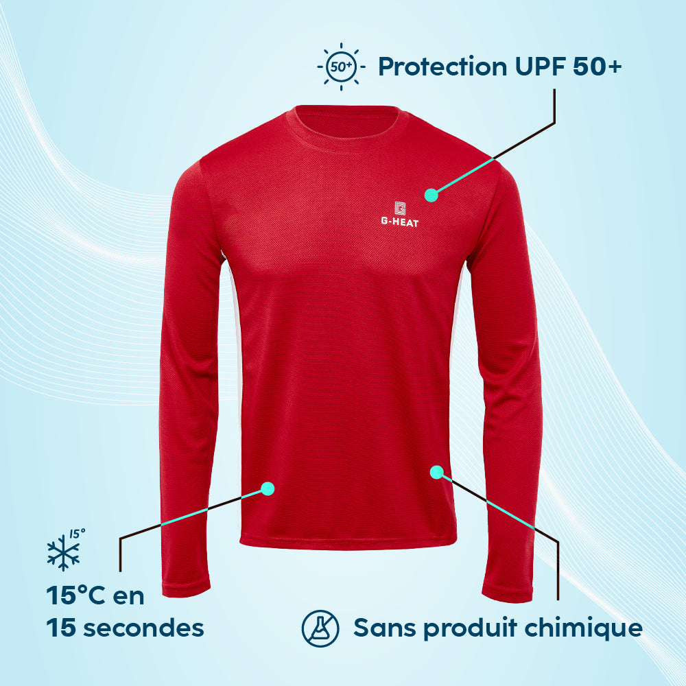 T shirt rafraîchissant G-Heat manches longues atouts produit