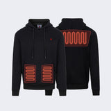 Zones de chauffes sweat gris chauffant